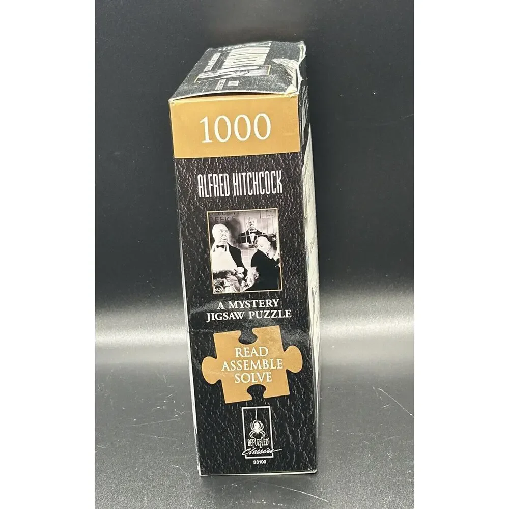 Alfred Hitchcock Mystery Jigsaw Puzzle Read Assemble Solve 1000 Pieces